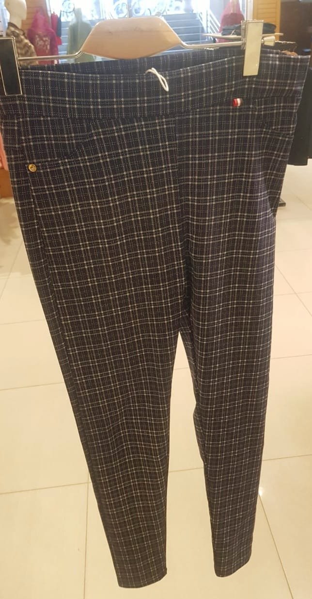 Black Checked Trouser