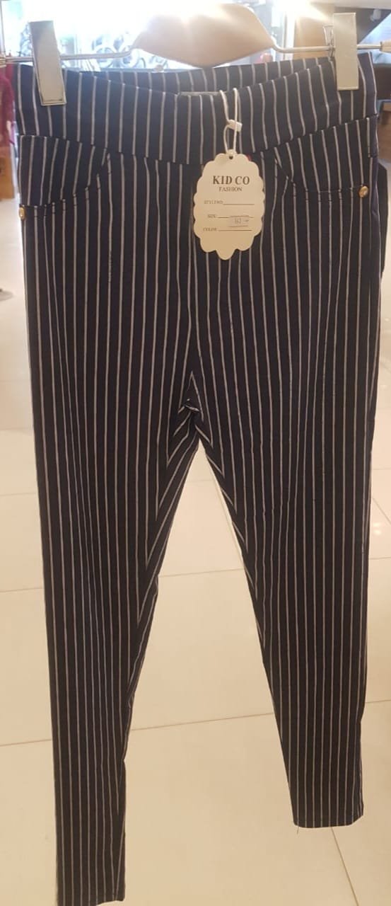 Black Striped Trouser