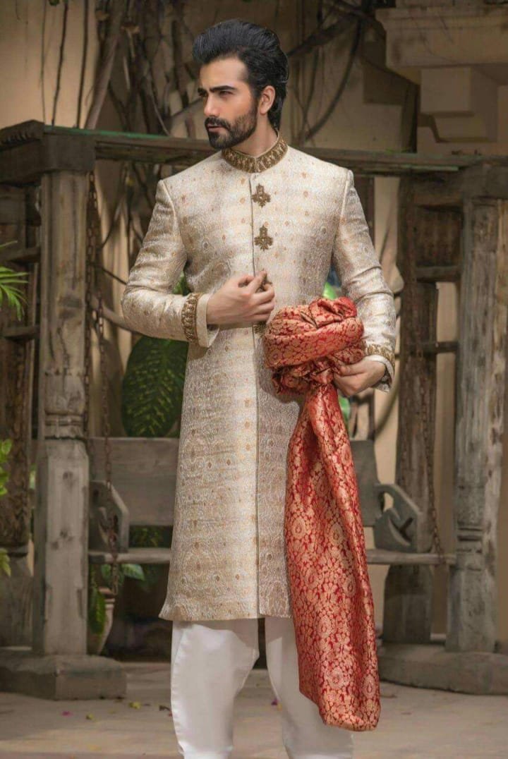 Golden Sherwani