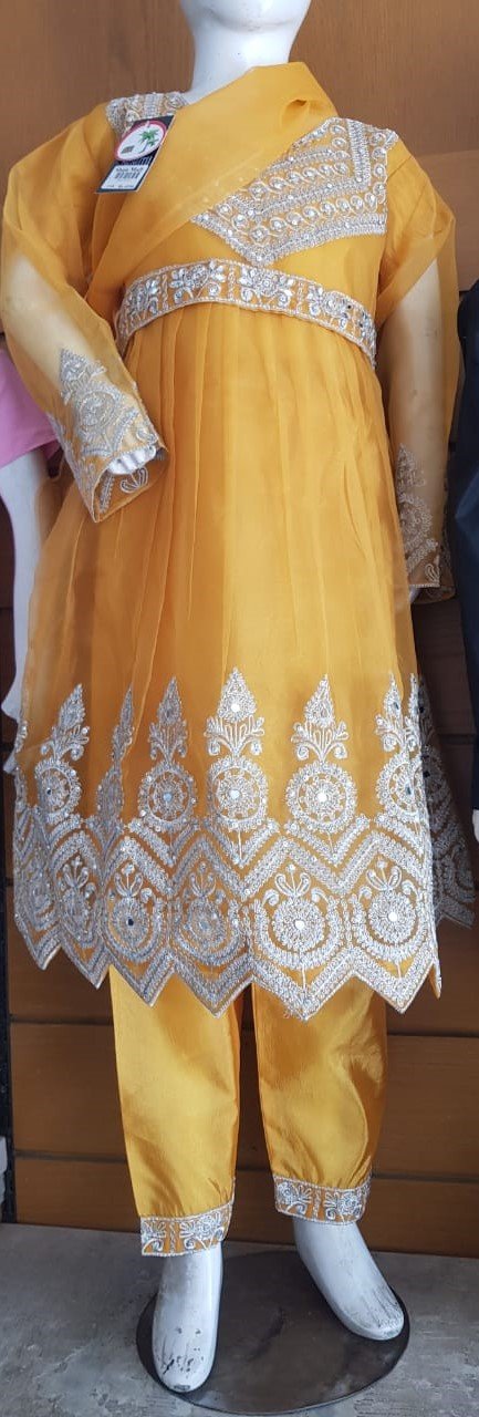 Yellow Embroidered Dress